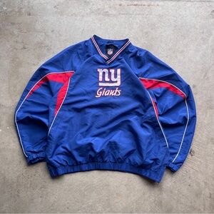 Vintage Y2K NFL NY Giants Boxy Windbreaker Pullover